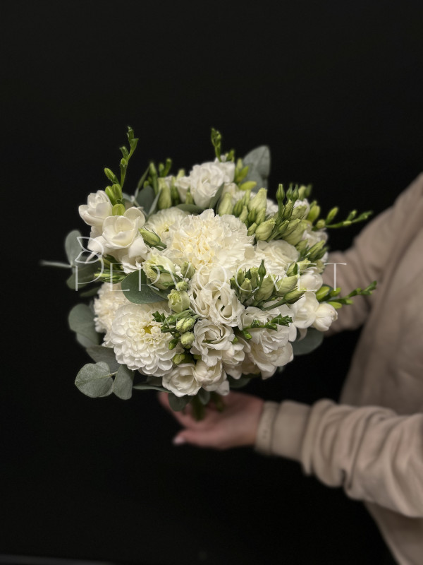 Букет невесты #46 георгин и фрезия