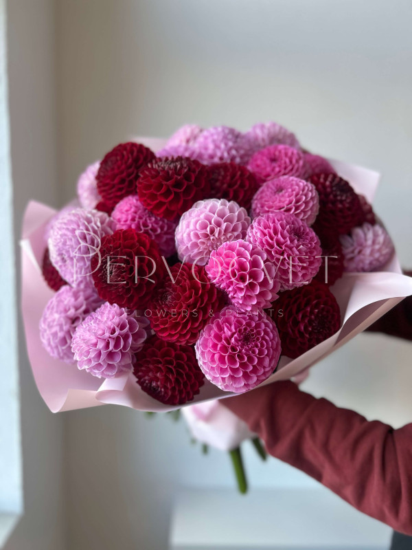 Букет из 35 георгинов