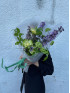 Садовый букет #29 дельфиниум и роза Вегги