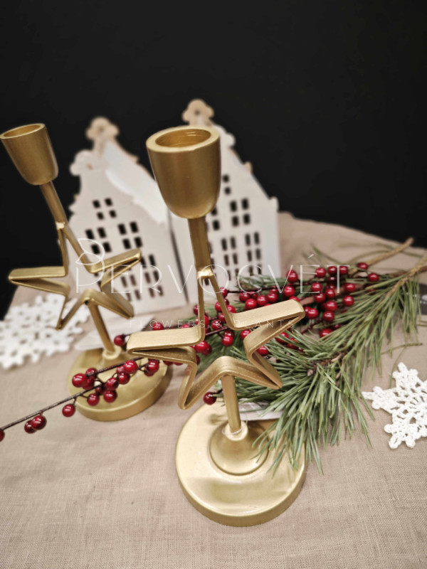 Подсвечник Золотая Звезда