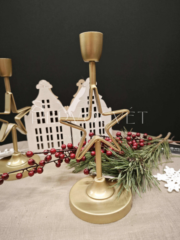Подсвечник Золотая Звезда